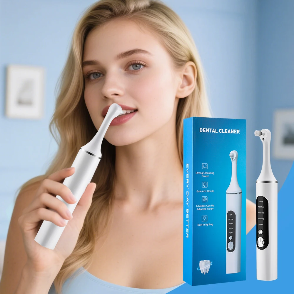 Teeth Whitening Brush - Электрический полировщик зубов, очиститель для отбеливания