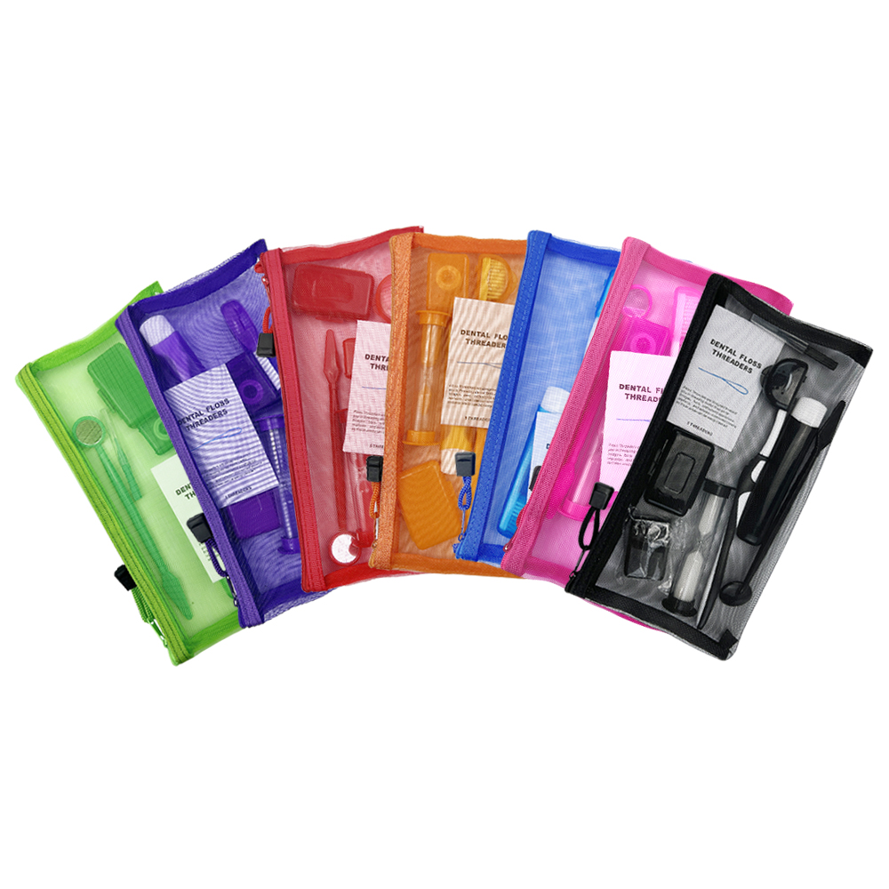 Teeth Whitening Brush - 8 шт./компл., набор ортодонтических щеток для