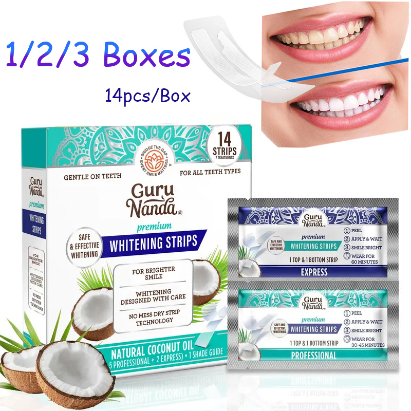 Teeth Whitening Essence - 14 шт./упак. Отбеливающие полоски для зубов