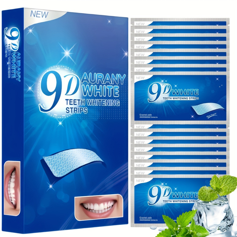 Teeth Whitening Essence - 21 пара 9D белых полосок для