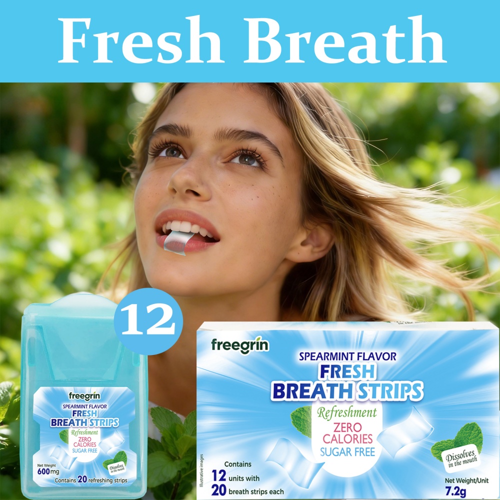 Teeth Whitening In Office - Полоски для свежего дыхания FREEGRIN со