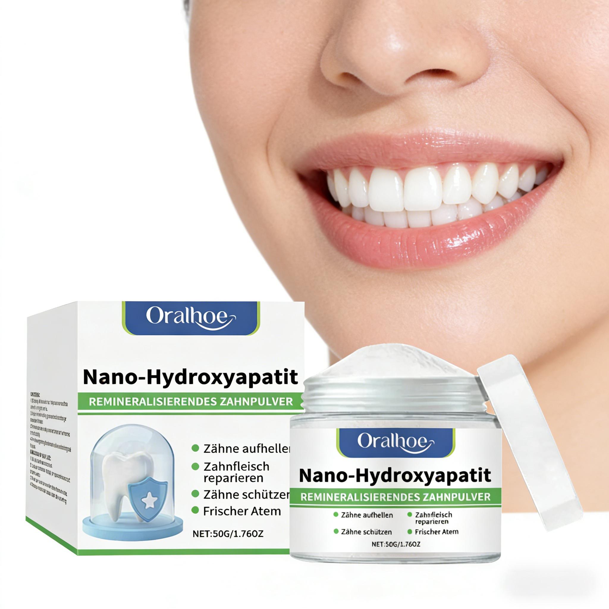 Teeth Whitening App - Отбеливающий зубной порошок Oralhoe: глубокое очищение