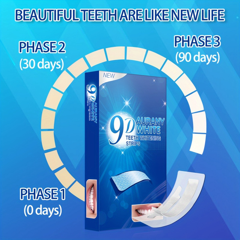 21 пара 9D белых полосок для о – обзор и цена Teeth Whitening Essence