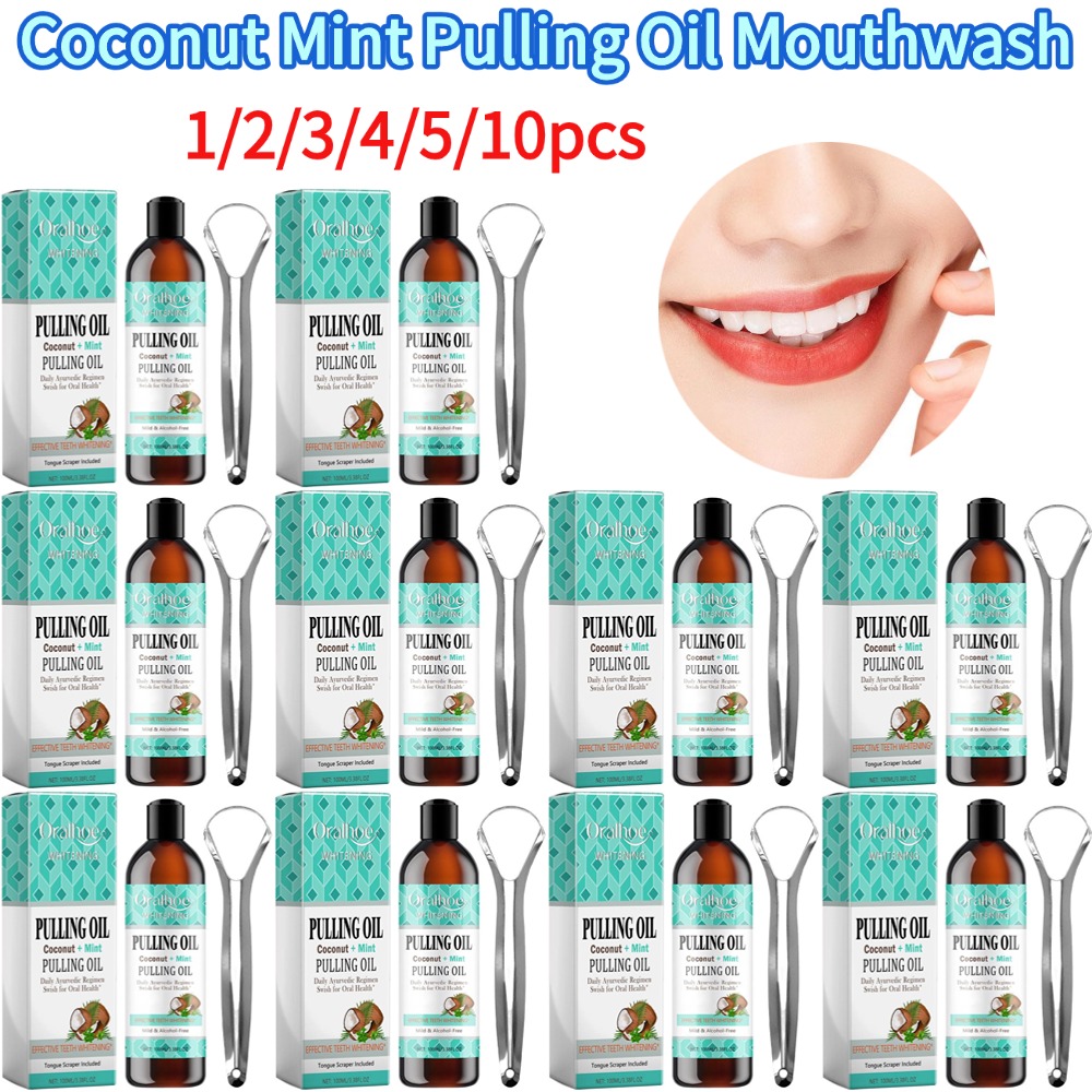 Масло для вытягивания кокосово – обзор и цена Teeth Whitening Oil Pulling
