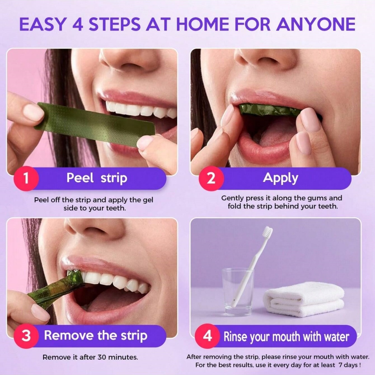 Роскошные отбеливающие наклейк – обзор и цена Teeth Whitening Hydrogen Peroxide
