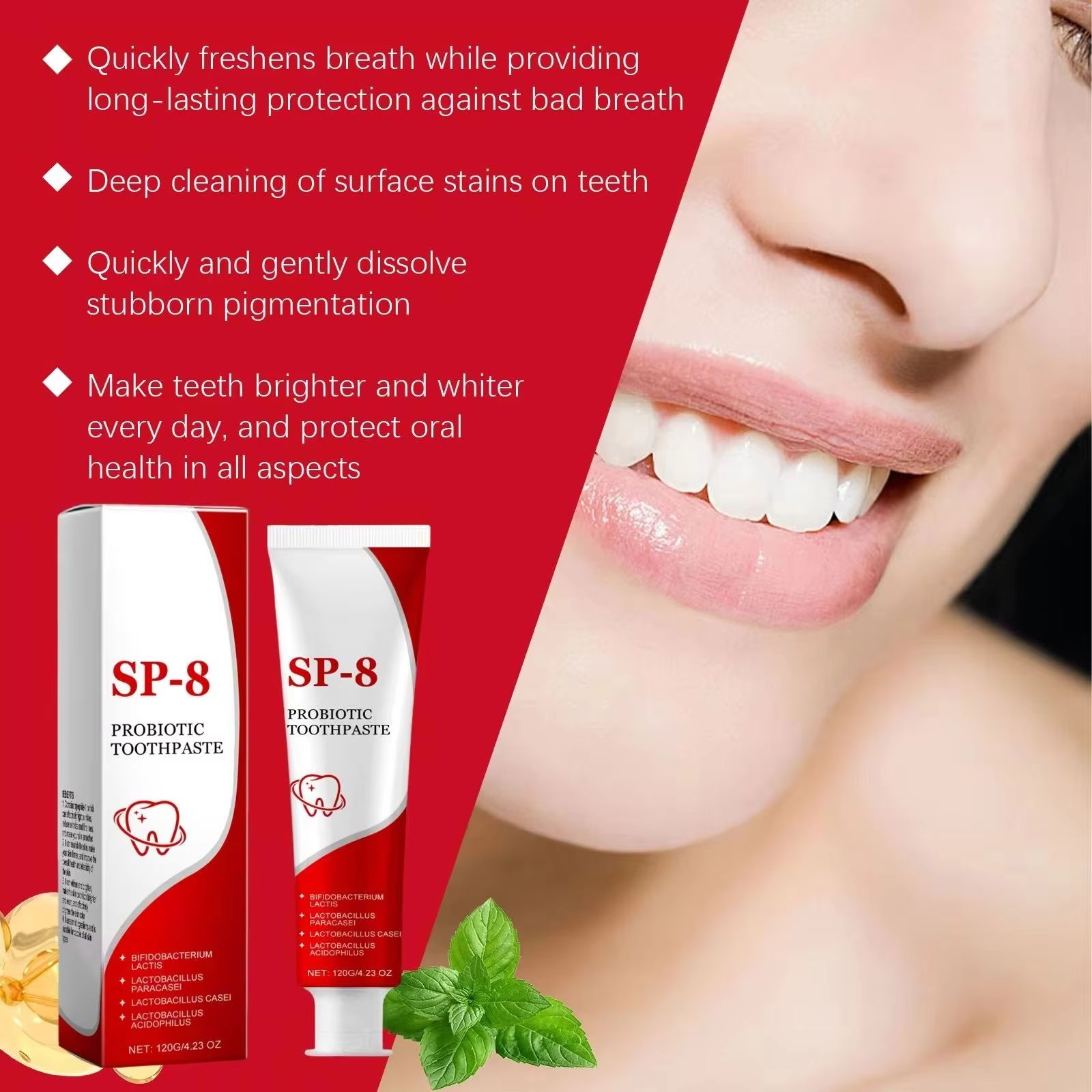 Пробиотическая отбеливающая зу – обзор и цена Teeth Whitening Bleach