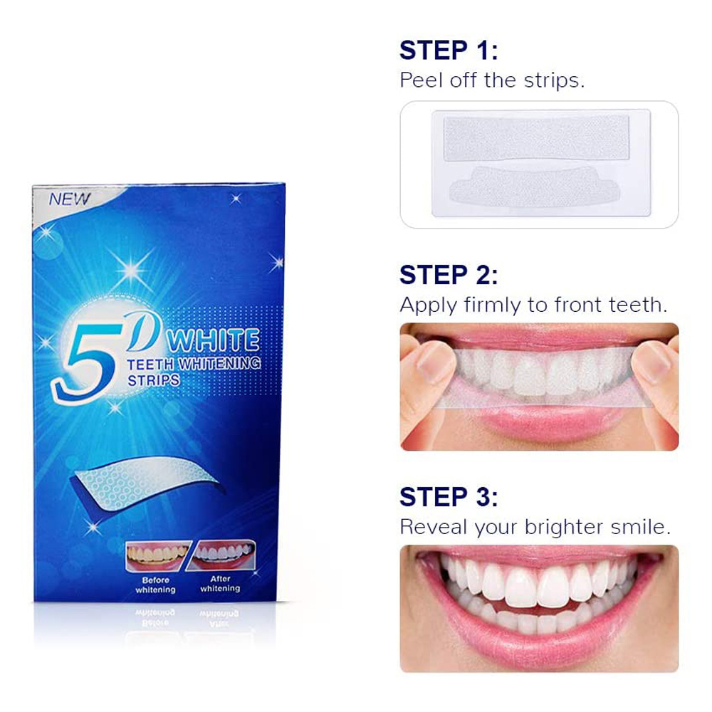 5D-полоски для отбеливания зуб – обзор и цена Teeth Whitening Essence