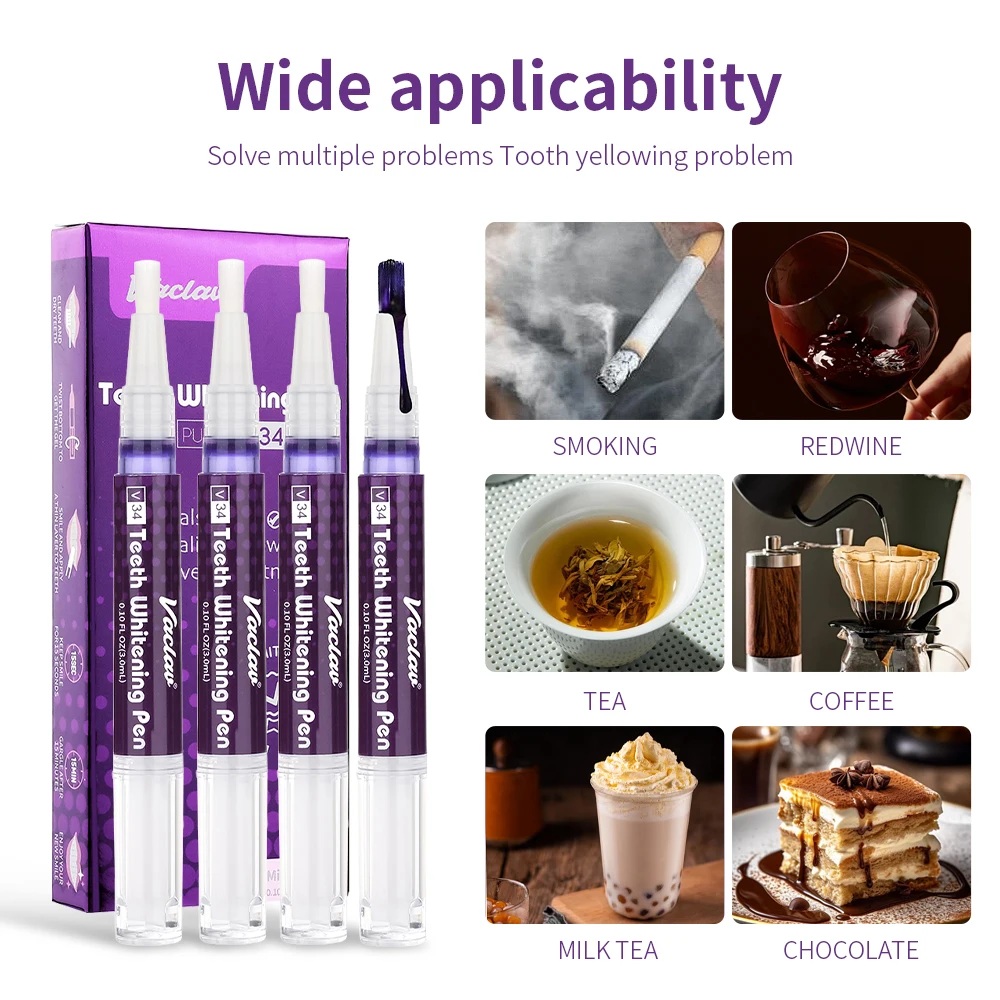 Vaclav V34 Фиолетовая гелевая  – обзор и цена Teeth Whitening Essence
