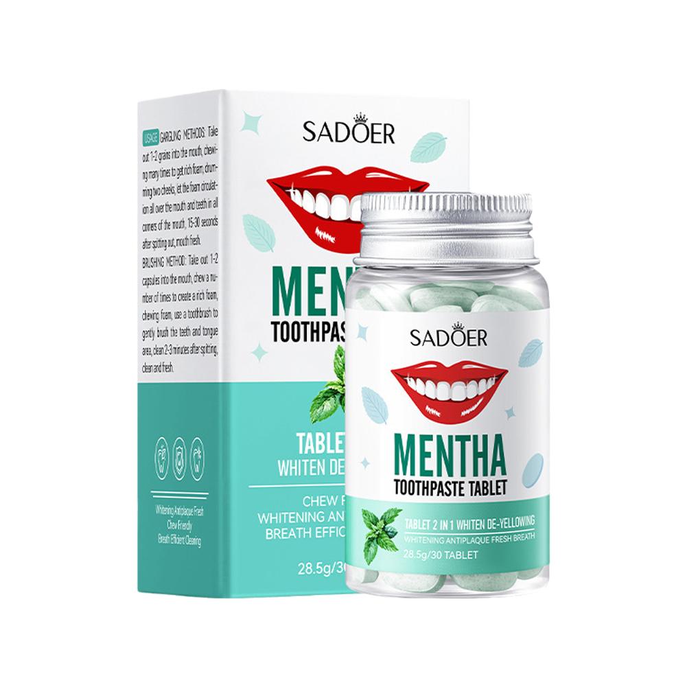 Мятная твердая зубная паста Та – обзор и цена Teeth Whitening App